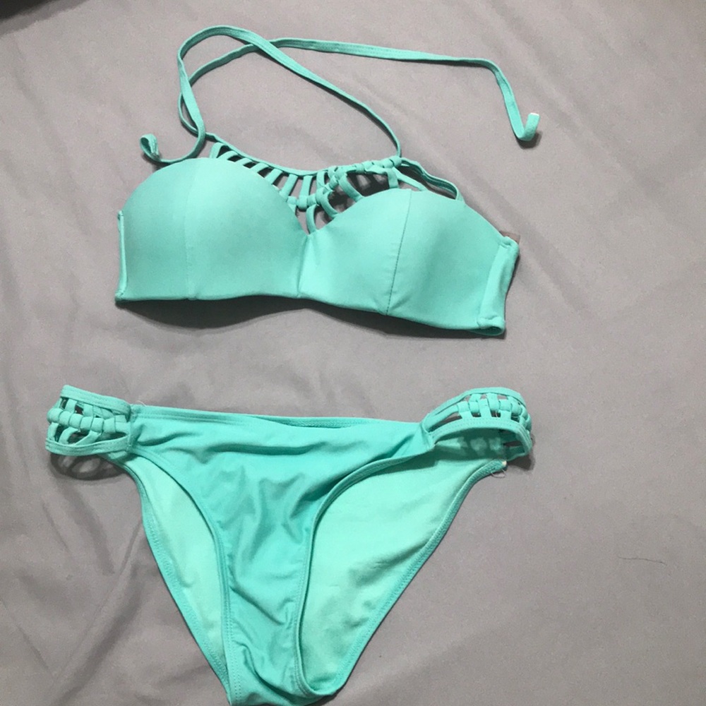 2 piece caged bikini set